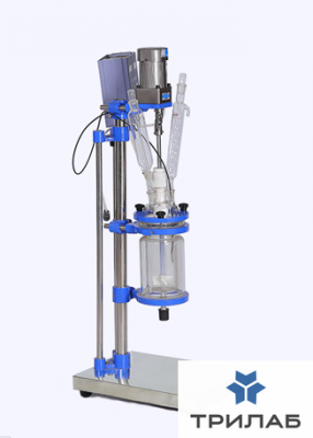 Реактор лабораторный, 400 °С, 100 л, EXS-100L, с рубашкой, верхнеприводной мешалкой с взрывобезопасн