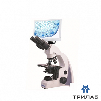 Микроскоп  DM-125, прямой, бинокуляр, СП, ТП, ФК, флуоресценция, поляризация, ахромат, 4х,10х, 40х, 