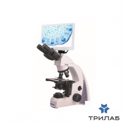 Микроскоп  DM-300M, прямой, бинокуляр, СП,ФК, флуоресценция, поляризация, ахромат, 4х,10х, 40х, 100х