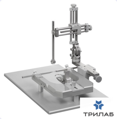 Стереотаксическая система для крыс с одним манипулятором, фиксатором 18° и адаптером для анестезии, 