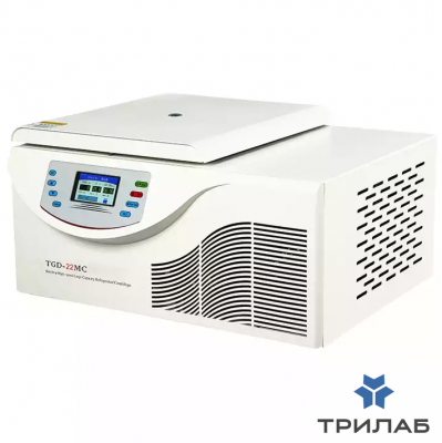 Центрифуга 10000 об/мин, 9800 g, 4×100 мл, с ротором, с охлаждением, настольная, TGD-22MC, Drawell, 